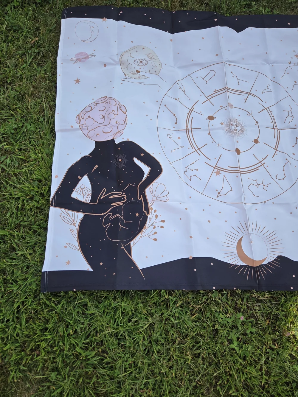 Celestial Zodiac Wall Tapestry Pregnant Women 50x58